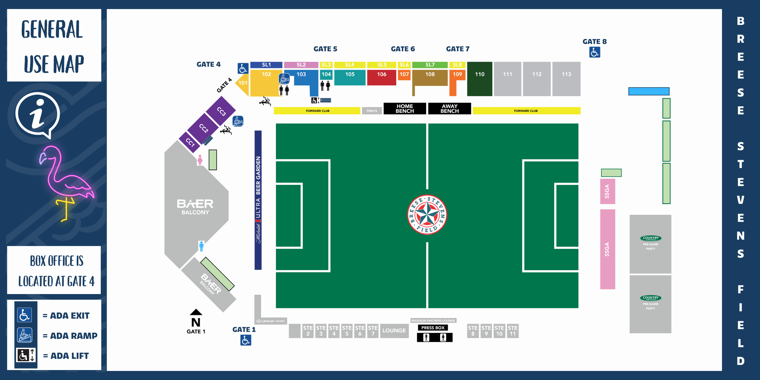 ADA Accommodations — Breese Stevens Field